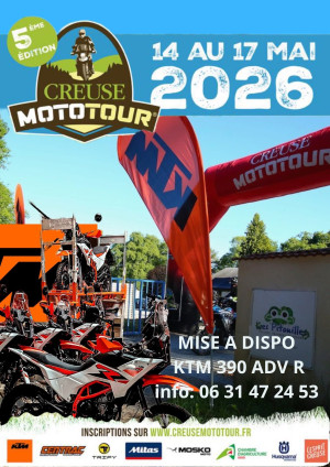 Creuse Moto Tour 2026 : Vivez une expérience Trail/Maxi Trail incomparable